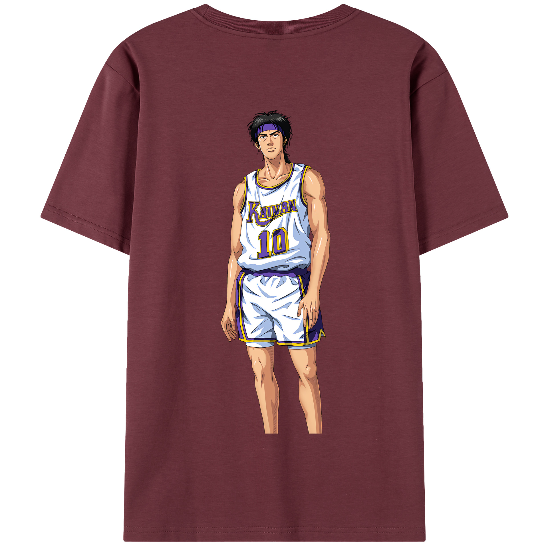 SLAM DUNK／スラムダンク 綿100％半袖Tシャツ（背面プリント）